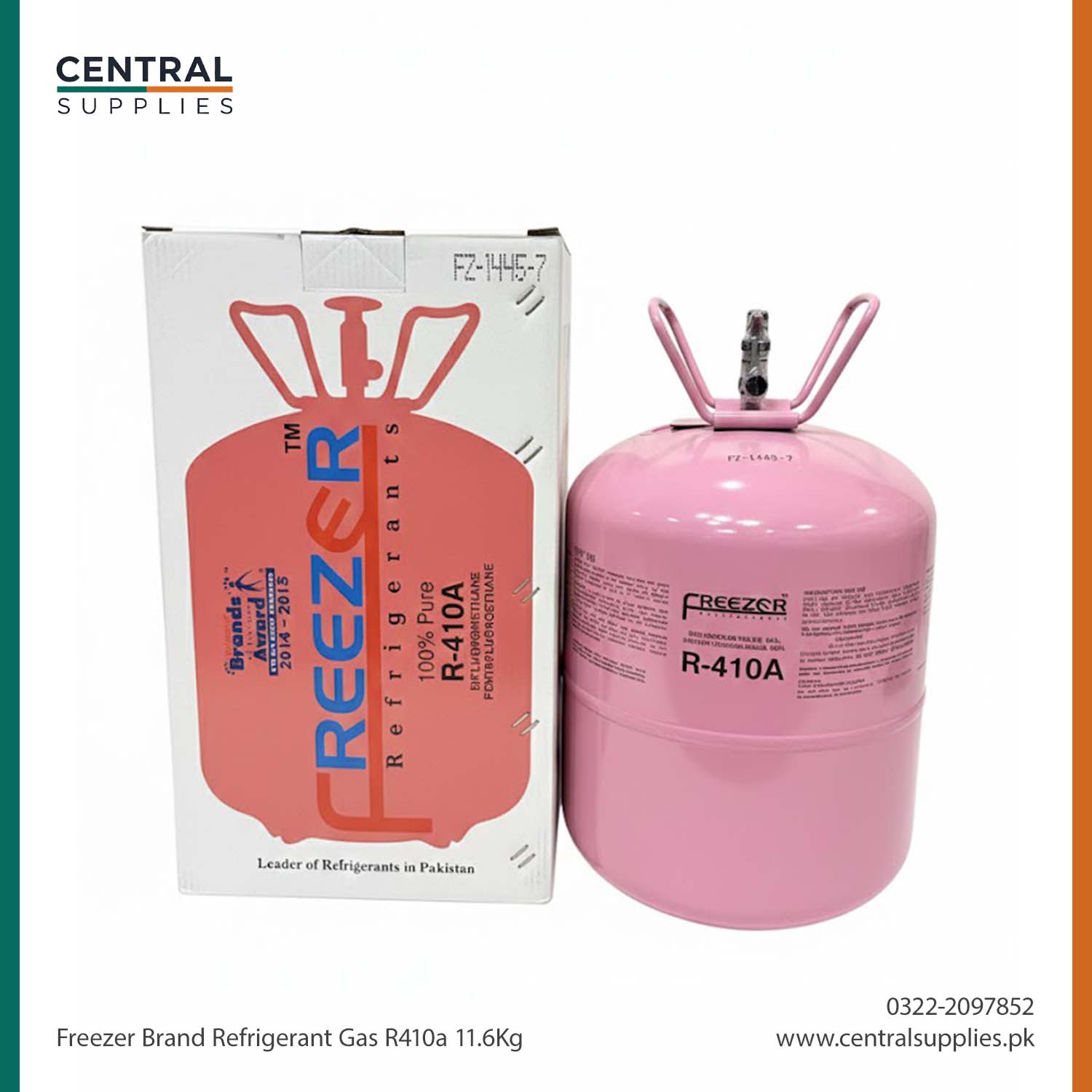 Freezer Brand R410A Refrigerant Gas (11.3kg Cylinder)