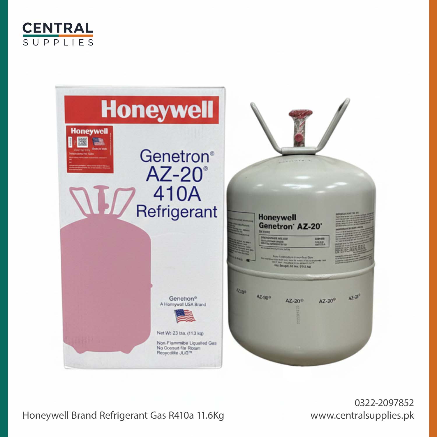 Honeywell USA R410A Refrigerant Gas (11.3kg Cylinder)