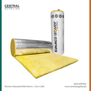 Kimmco Isover 25mm Glasswool Insulation Roll (12kg & 24kg Density) | Genuine KUWAIT Origin for HVAC & Roof Thermal Protection
