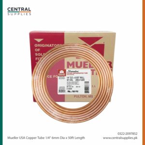 Mueller USA 1/4" (6.35mm) Copper Tube 50FT Coil | Premium Liquid Line for Inverter ACs & Refrigeration